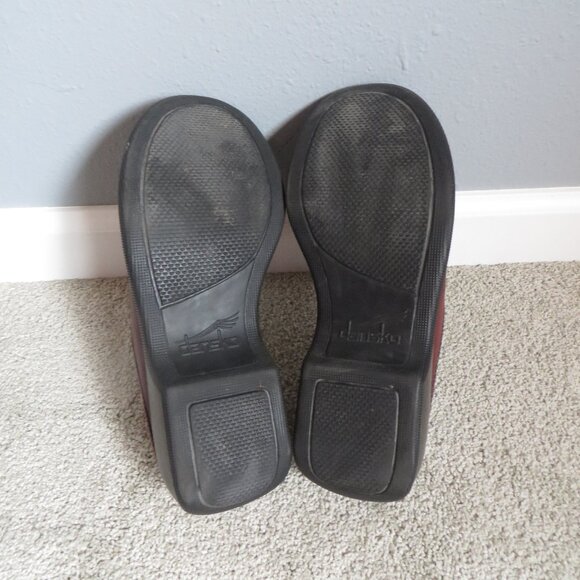 Dansko women's leather mules/clogs size 39 8.5/9 Mahogany brown/red - Picture 10 of 10